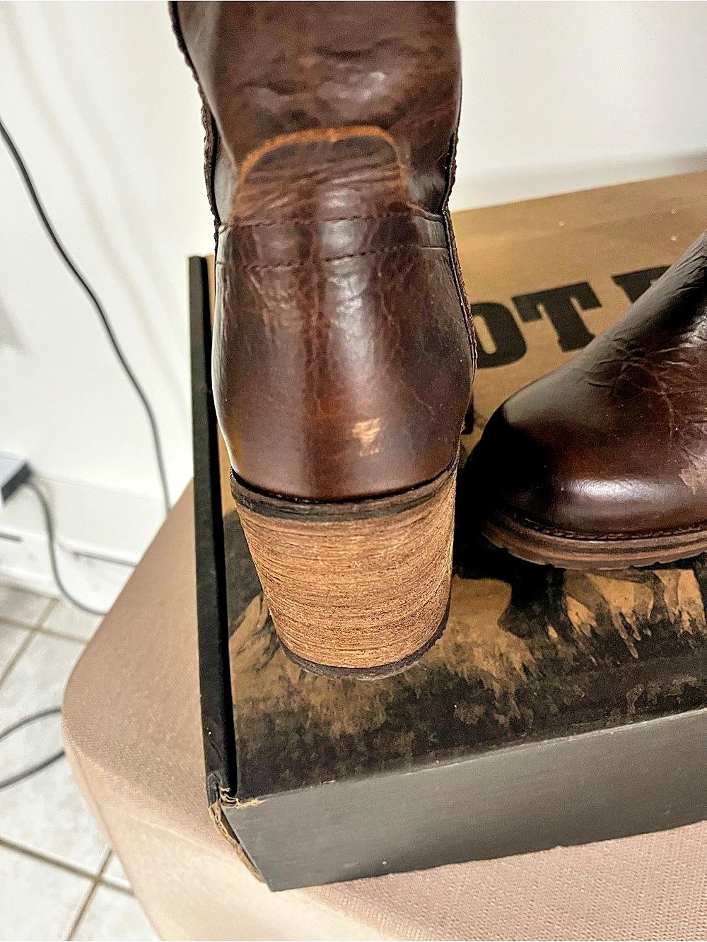 Cleo + Wolf Leather Heeled Boots Brown US 8.5 - Picture 10 of 11